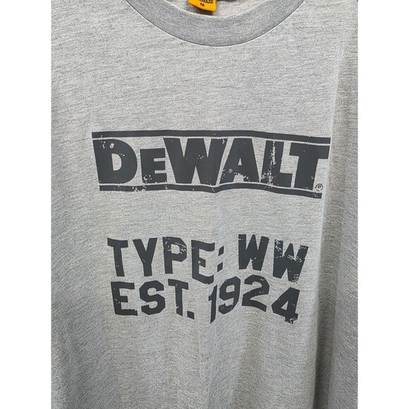 DEWALT Utah Graphic Long Sleeve Heather Gray T-Shirt Men’s SZ M - Picture 3 of 9
